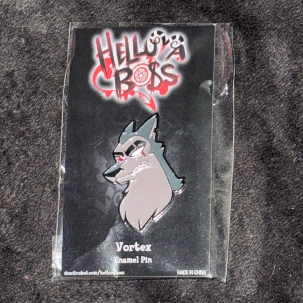 New Shark Robot Helluva Boss “Vortex” Enamel Pin